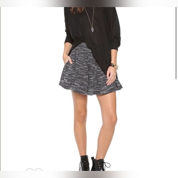 Free People Holly Go Lightly Skirt w/pockets! Size Medium Black "As Seen On TV" - Picture 6 of 6